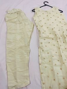 Elegant Yellow Kurta Set with Pants
