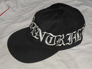 Black Embroidered Baseball Cap