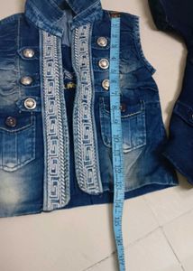 Boys Denim Jacket &amp; Shirt Set