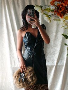 Hot Leather Faux Dress