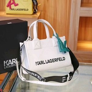 KARL LAGERFELD* *KSQUARE EMBOSSED SMALL TOTE BAG*