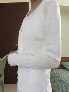 SALE❗aesthetic Cream knit Button-Up Cardigan
