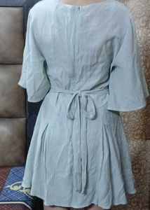 Elegant sea green Wrap Dress