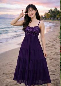 Elegant Purple Dress