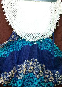 Frock Fancy Unique Double koti attached,