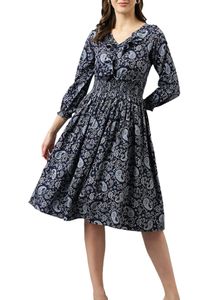 Flared Midi Dress👗