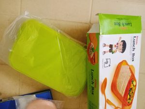Spacious Green Colour Transparent Lunch Box