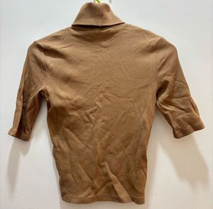 Zara Turtleneck Ribbed Top