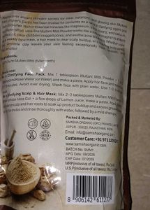 Multani mitti powder