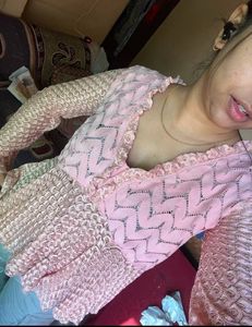 Lace Peplum Top