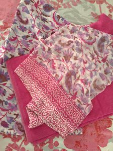 Vibrant Paisley Print Kurta Suit Material