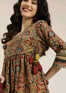 Kalamkari handblock Printed Cotton Maxi