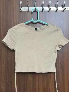 H&M Beige Crop Top