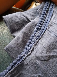 blue cotton Dupatta