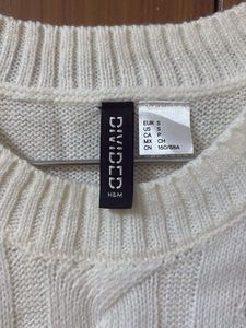 Cream Cable Knit Vest