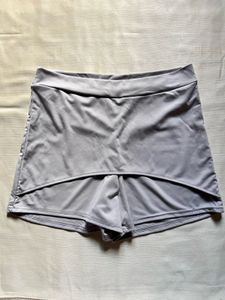 Grey Skort with Built-in Shorts