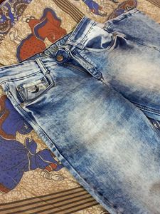 Vintage Wash Denim Jeans