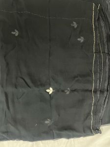 chiffon saree (black)