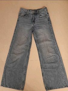 Wide Leg Denim Jeans