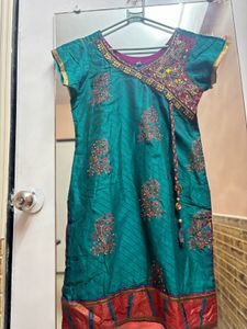 Beautiful Teal Kurta with Embellishments