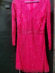 Stunning Beaded Pink Gown