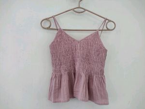 Pink Softcore Peplum