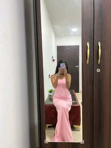 Elegant Pink Maxi Dress