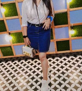Combo Denim Skirt And Top
