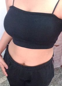 Comfy Black Spaghetti Strap Tube Top
