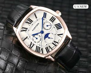 CARTIER PREMIUM QUALITY MENS WATCH leather strap