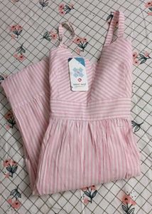 Beutiful Pink Candy Stripe Maxi Dress 💖