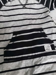 Free Delivery!!Striped Hooded Romper