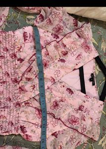 Floral Ruffle Crop Top