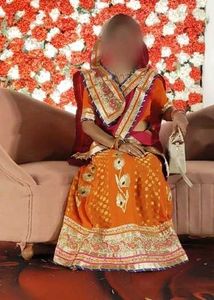 Orange Lehenga Choli Set