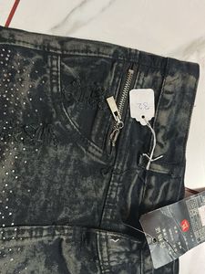Stylish Embellished Denim Shorts