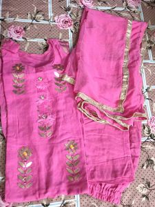 Hot Pink 3-Piece Kurta Set ✨