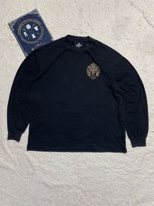 Men's Black Long Sleeve Graphic ed hardy tee