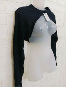 Korean Black Bolero Shrug