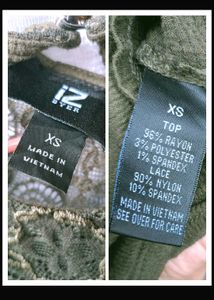 Olive Lace Top
