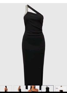 Elegant Black One-Shoulder Dress