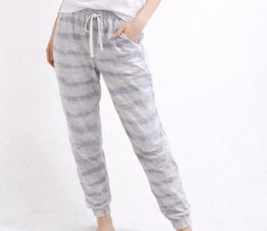 Stylish Striped Linen Blend Pants