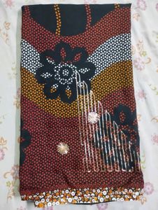 Sequin Saree With Stitched Blouse