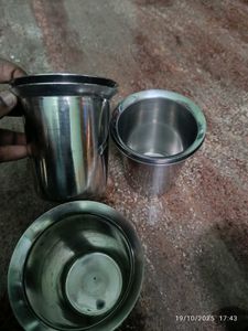 Each @70 Cash Strong Stainless Steel Glasses