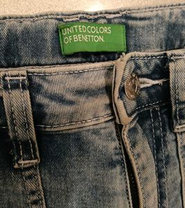 Light Wash Cargo Jeans