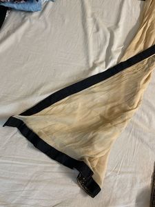 Black Beige Embroidered Dupatta