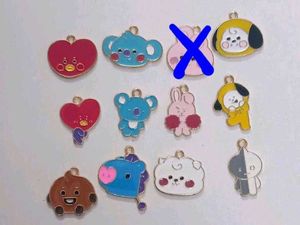Cute BT21 Character Charms Set