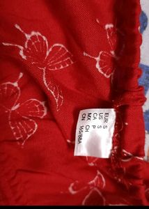 Red Slip Cut Dress