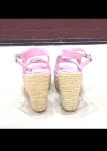 swap Pink Wedge Sandals