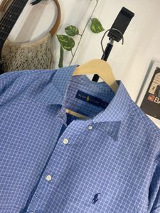 Ralph Lauren Blue Checkered Shirt