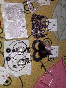 11 Assorted Fashion Earrings Collection
